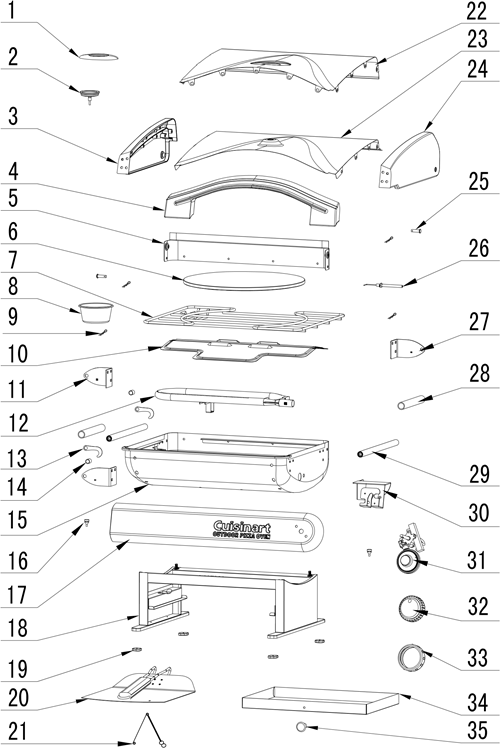 Cuisinart - CPO-600 - Portlagan ko'rinish Portlagan ko'rinish