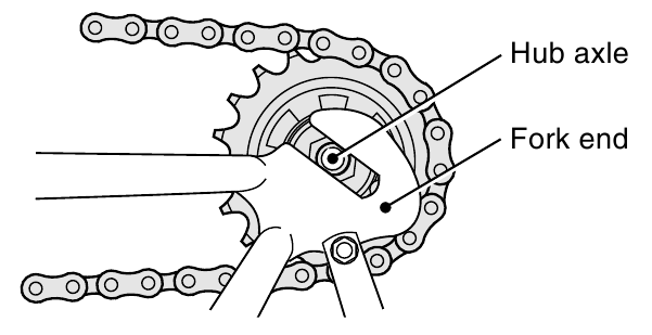 Shimano - SG-3C41 - Installation of the hub to the frame - Step 1 Installation of the hub to the frame - Step 1