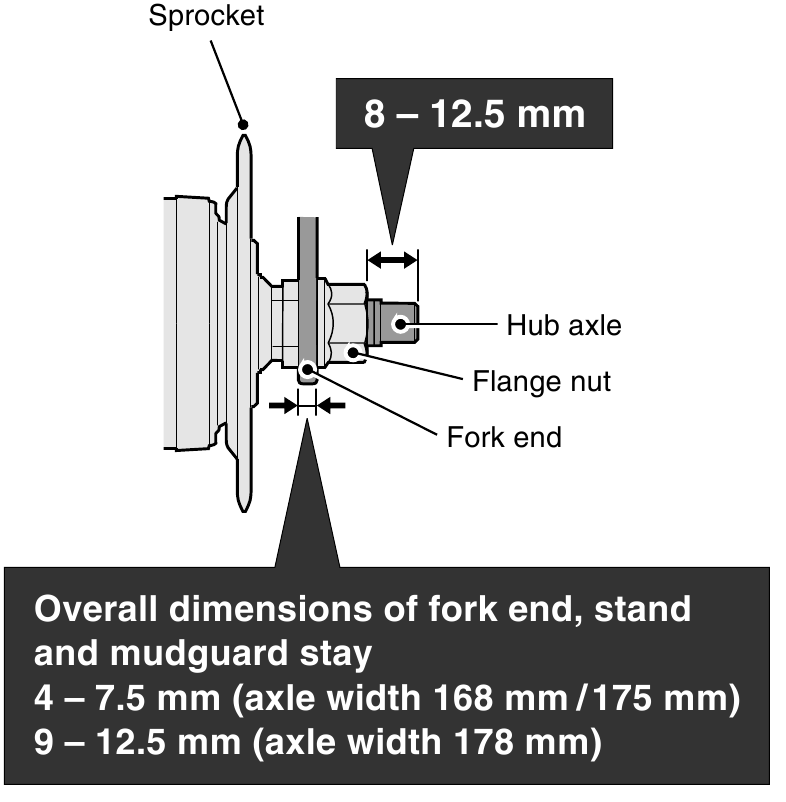 Shimano - SG-3C41 - Installation of the hub to the frame - Step 4 Installation of the hub to the frame - Step 4