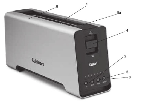 Cuisinart - CPT-2000 - Prezentare generală a dispozitivului Prezentare generală a dispozitivului