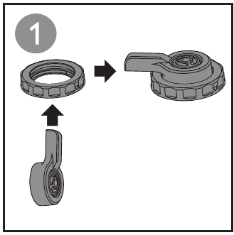 Philips - HD2136 - Za sastavljanje regulatora tlaka - Korak 1 Za sastavljanje regulatora tlaka - Korak 1