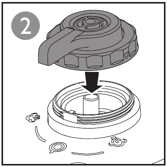 Philips - HD2136 - Za sastavljanje regulatora tlaka - Korak 2 Za sastavljanje regulatora tlaka - Korak 2