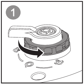 Philips - HD2136 - Za rastavljanje regulatora tlaka - Korak 1 Za rastavljanje regulatora tlaka - Korak 1