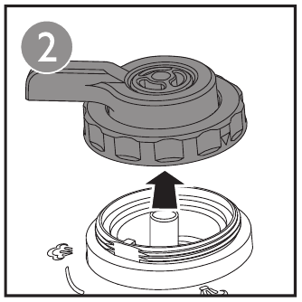 Philips - HD2136 - Za rastavljanje regulatora tlaka - Korak 2 Za rastavljanje regulatora tlaka - Korak 2