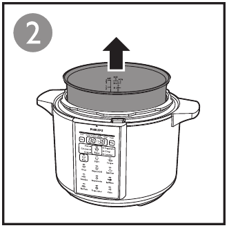 Philips - HD2136 - Korištenje višenamjenskog kuhala - Korak 2 Korištenje višenamjenskog kuhala - Korak 2