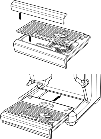 Sage - the Barista Express Impress SES876 - Damlama Tepsisini Takma Damlama Tepsisini Takma