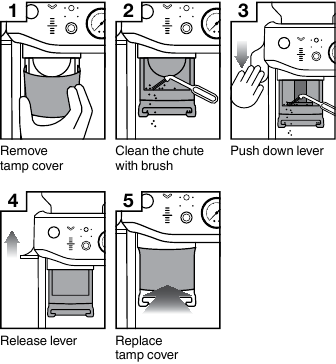 Sage - the Barista Express Impress SES876 - TAMP SİSTEMİNİN TEMİZLENMESİ TAMP SİSTEMİNİN TEMİZLENMESİ