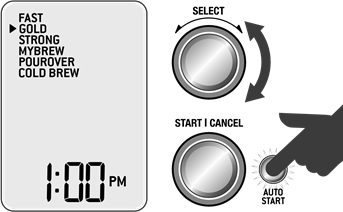 Sage - Precision Brewer SDC400 - AUTO START - Adım 1 OTOMATİK BAŞLAT - Adım 1