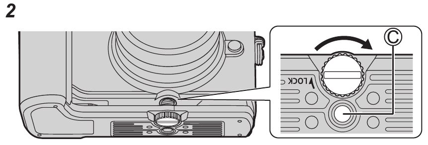 Panasonic - DMW-HGR2 - Kädensijan kiinnittäminen - Vaihe 2 Kädensijan kiinnittäminen - Vaihe 2