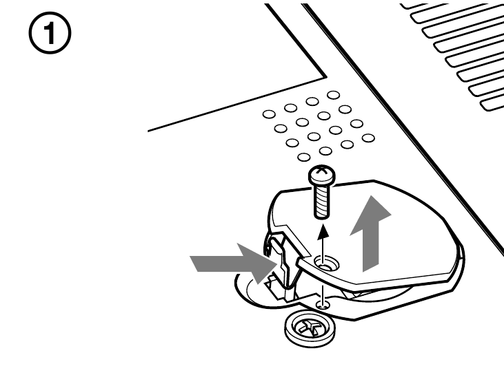 Sony - XDR-DS12iP - Para substituir a bateria - Parte 1 Para substituir a bateria - Parte 1