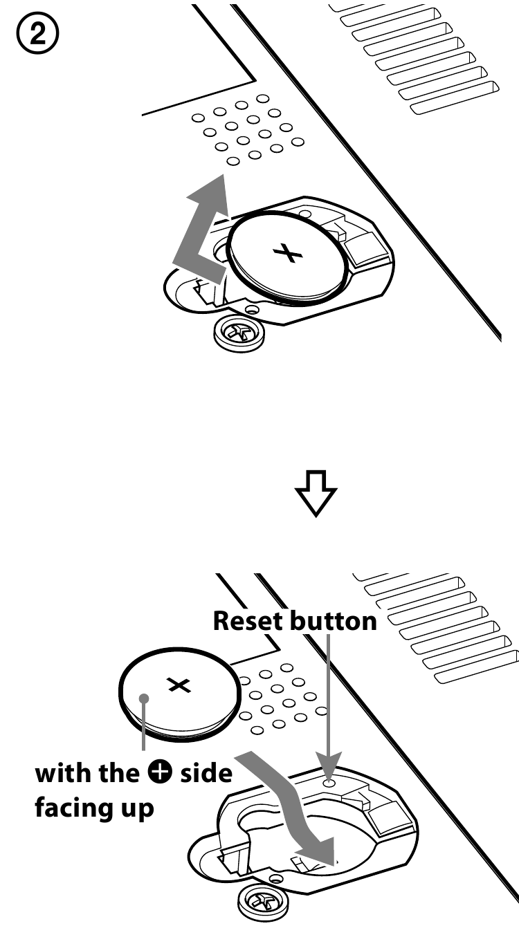 Sony - XDR-DS12iP - Para substituir a bateria - Parte 2 Para substituir a bateria - Parte 2