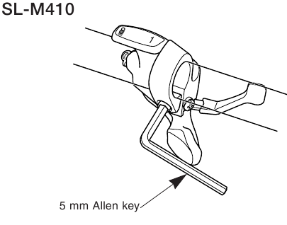 Shimano - RD-M410 - Installazione della leva - Parte 1 Installazione della leva - Parte 1