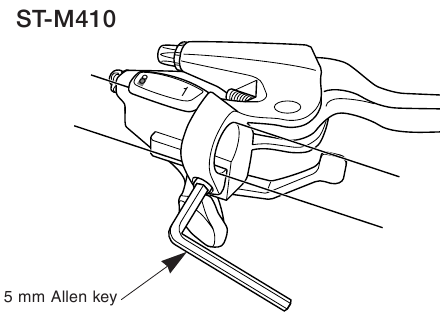 Shimano - RD-M410 - Installazione della leva - Parte 2 Installazione della leva - Parte 2