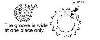 Shimano - RD-M410 - Installazione dei pignoni - Parte 1 Installazione dei pignoni - Parte 1