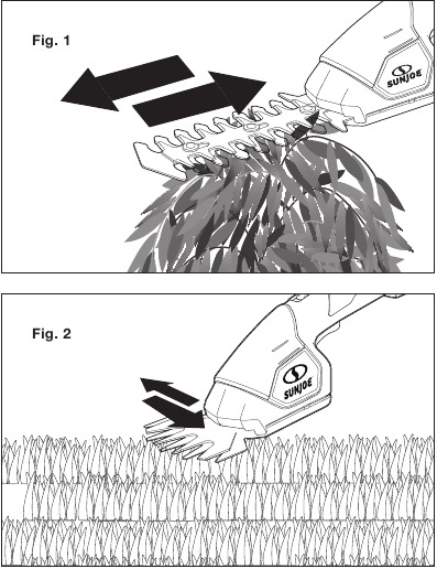 SunJoe - HJ605CC - Fitting and Changing the Blades - Step 1 Fitting and Changing the Blades - Step 1