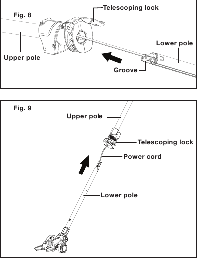 SunJoe - HJ605CC - Telescoping Pole Assembly - Step 1 Telescoping Pole Assembly - Step 1