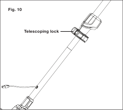 SunJoe - HJ605CC - Telescoping Pole Assembly - Step 2 Telescoping Pole Assembly - Step 2
