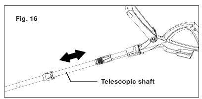 SunJoe - 24V-SB10-LTE - Adjusting the Telescoping Shaft - Step 2 Adjusting the Telescoping Shaft - Step 2