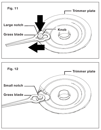 SunJoe - 24V-SB10-LTE - Žolės peiliuko montavimas + keitimas - 1 žingsnis Žolės peiliuko montavimas + keitimas - 1 žingsnis
