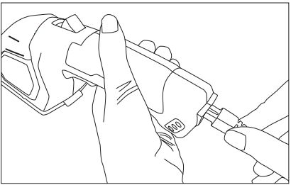 SunJoe - HJ604C - Carregamento da Bateria - Passo 1 - Ligar o adaptador AC Carregamento da Bateria - Passo 1 - Ligar o adaptador AC