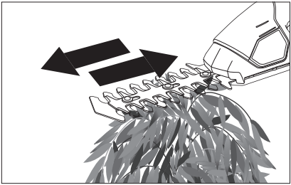 SunJoe - HJ604C - Usando as lâminas do aparador de sebes Usando as lâminas do aparador de sebes