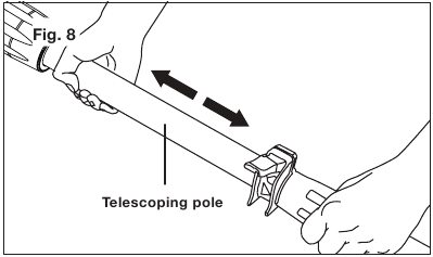 SunJoe - SJH901E - Adjusting the Telescoping Pole - Step 2 Adjusting the Telescoping Pole - Step 2