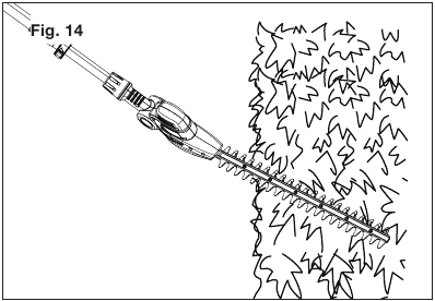SunJoe - SJH901E - Using the Device - Trimming low-lying foliage Using the Device - Trimming low-lying foliage