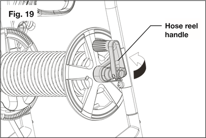 SunJoe - SPX4001 - Shranjevanje - Navijalnik cevi - 1. korak Shranjevanje - Navijalnik cevi - 1. korak