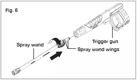 SunJoe - SPX2598-MAX - Assembly - Step 6 Asennus - Vaihe 6