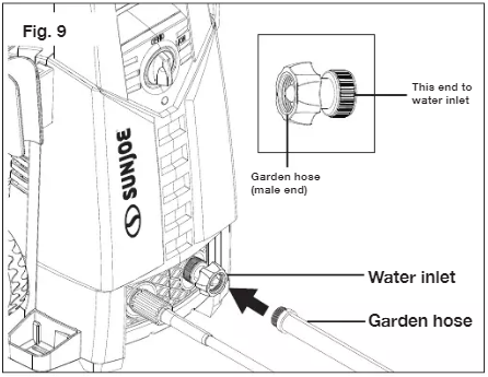 SunJoe - SPX2598-MAX - Assembly - Step 9 Asennus - Vaihe 9