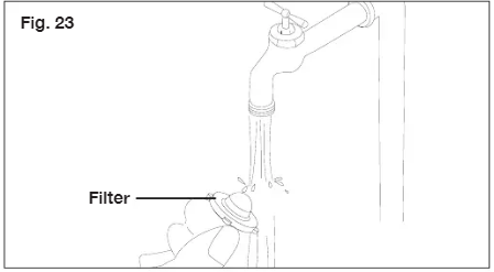 SunJoe - SPX2598-MAX - Puhdista adapterin suodatin ja suutin - Vaihe 2 Puhdista adapterin suodatin ja suutin - Vaihe 2