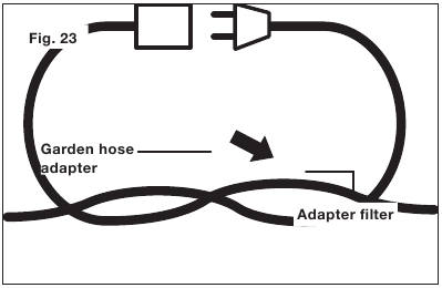 SunJoe - SPX4600 - Adapterfilter und Düse reinigen - Schritt 1 Adapterfilter und Düse reinigen - Schritt 1