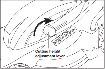 SunJoe - MJ403E - Funksionimi - Vendosja e Lartësisë së Prerjes Funksionimi - Vendosja e Lartësisë së Prerjes