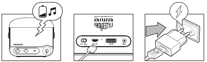 Aiwa - RBTU-600 - BATTERIJ BATTERIJ