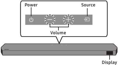 Samsung - HW-Q700C - Termék áttekintés - A készülék felső panelje Termék áttekintés - A készülék felső panelje