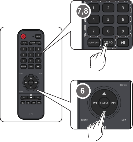 Sangean - WFT-4 - Genel kullanım - Adım 3 Genel kullanım - Adım 3