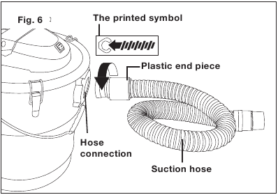 SunJoe - ASHJ201 - Colocación de la manguera y el tubo de succión - Paso 1 Colocación de la manguera y el tubo de succión - Paso 1
