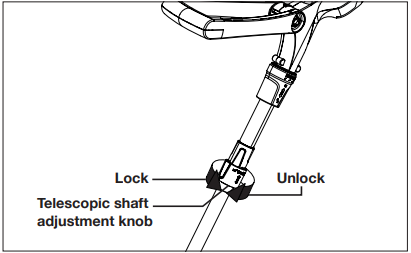 SunJoe - 24V-SB10-CT - Adjusting the Telescoping Shaft - Step 1 Teleskopinio veleno reguliavimas - 1 žingsnis