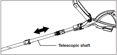 SunJoe - 24V-SB10-CT - Adjusting the Telescoping Shaft - Step 2 Teleskopinio veleno reguliavimas - 2 žingsnis