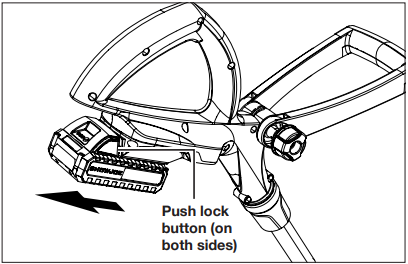 SunJoe - 24V-SB10-CT - Akumuliatoriaus įkrovimas - 1 žingsnis - Ištraukite akumuliatorių Akumuliatoriaus įkrovimas - 1 žingsnis - Ištraukite akumuliatorių
