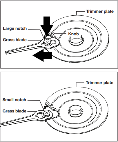 SunJoe - 24V-SB10-CT - Installing and Changing Grass blade - Step 1 Žolės ašmenų montavimas ir keitimas - 1 žingsnis