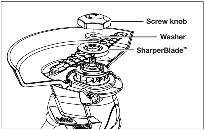 SunJoe - 24V-SB10-CT - Installing and Changing SharperBlade mini blade SharperBlade mini ašmenų montavimas ir keitimas
