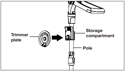 SunJoe - 24V-SB10-CT - Installing the Storage Compartment - Step 2 Sandėliavimo skyriaus įrengimas - 2 žingsnis