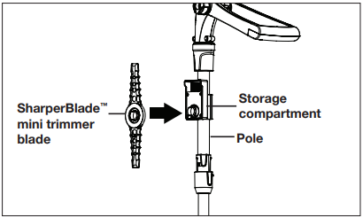 SunJoe - 24V-SB10-CT - Installing the Storage Compartment - Step 3 Sandėliavimo skyriaus įrengimas - 3 žingsnis