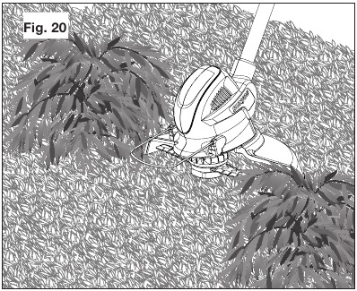 SunJoe - 24V-SB10-CT - Operation - Mowing Valdymas - Pjovimas
