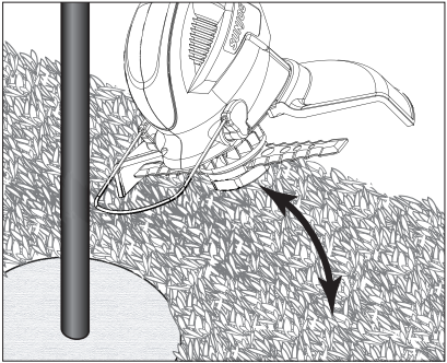 SunJoe - 24V-SB10-CT - Operation - Scalping Valdymas - Nuskalpavimas