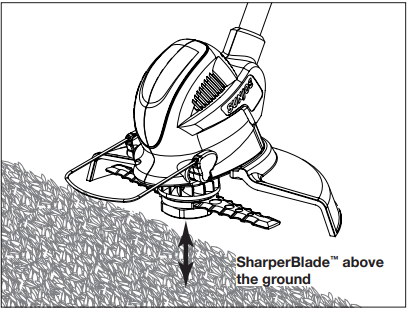 SunJoe - 24V-SB10-CT - Operation - Trimming Valdymas - Apipjaustymas