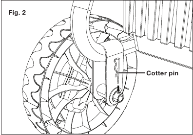 SunJoe - SPX4500 - Kokoaminen - Vaihe 2 - Kiinnitä pyörä Kokoaminen - Vaihe 2 - Kiinnitä pyörä