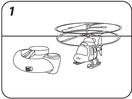 Little Tikes - YOUDRIVE RESCUE CHOPPER - CALIBRARE IL SENSORE - Fase 1 CALIBRARE IL SENSORE - Fase 1