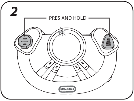 Little Tikes - YOUDRIVE RESCUE CHOPPER - CALIBRARE IL SENSORE - Fase 2 CALIBRARE IL SENSORE - Fase 2